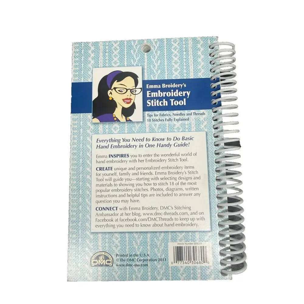 2011 DMC Emma Broidery's Embroidery Stitch Tool, 18 Stitches Fully Explained